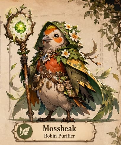 Mossbeak portrait